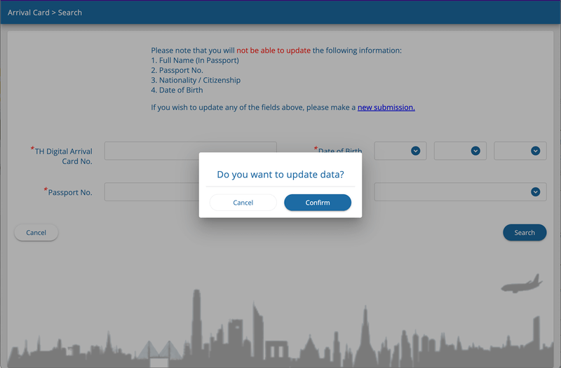 TDAC Application Process - Step 2