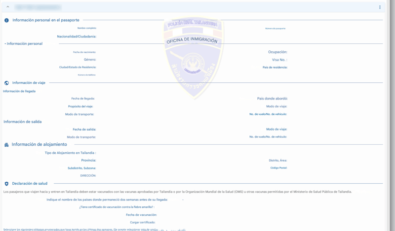 Proceso de Solicitud TDAC - Paso 5
