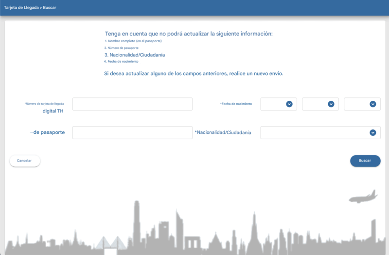 Proceso de Solicitud TDAC - Paso 1