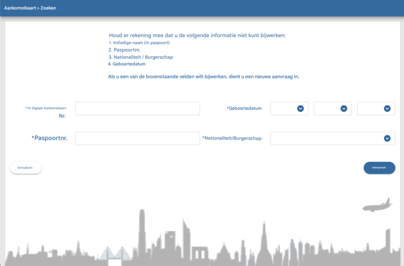 TDAC Aanvraagproces - Stap 1