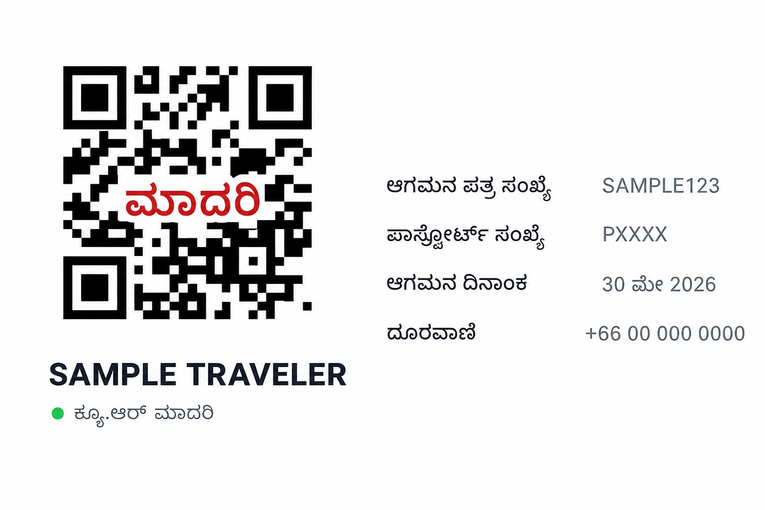 ಕಾರ್ಯನಿರ್ವಹಿಸದ ಮಾದರಿ QR ಕೋಡ್ ಹೊಂದಿರುವ ಸಂಶೋಧಿತ THIM QR ಪರದೆ